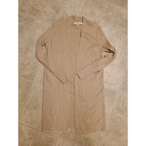 Loft Women's Open Front Tan Cardigan Sweater Size Small
